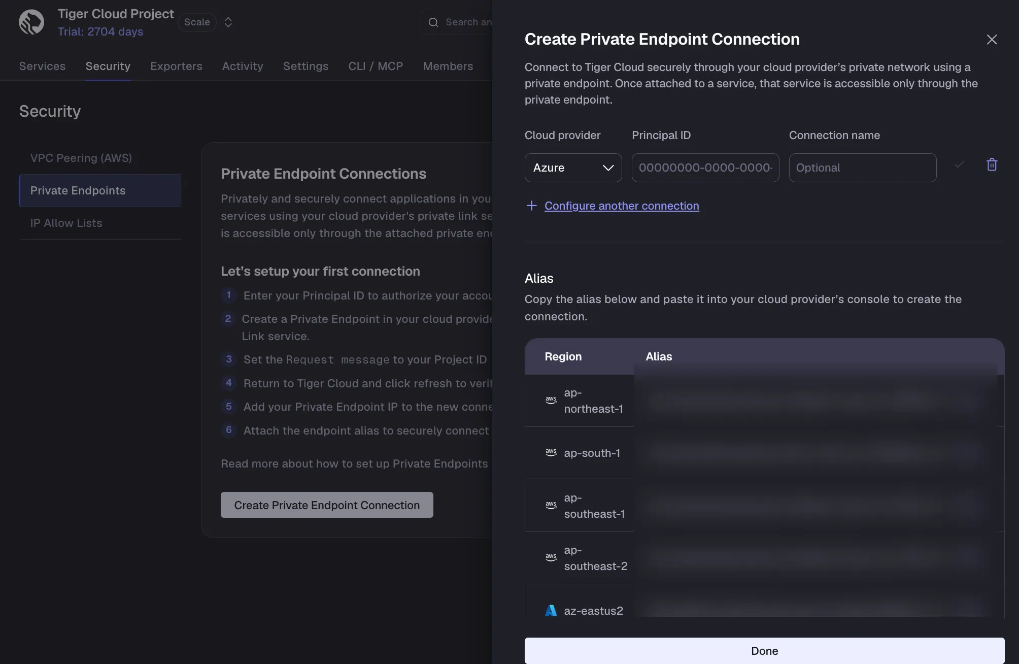 Azure Private Link authorization